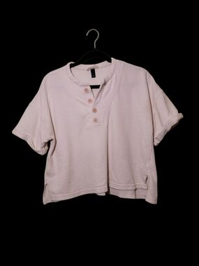 Universal Thread Cream Knit Henley Top